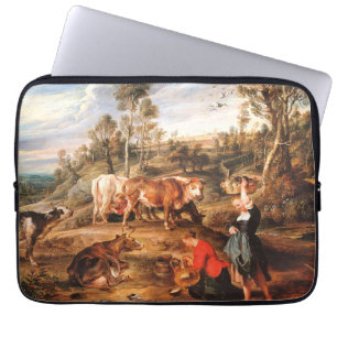 Peter Paul Rubens Milkmaids med nötkreatur i Lands Laptop Fodral