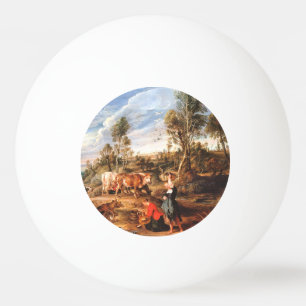 Peter Paul Rubens Milkmaids med nötkreatur i Lands Pingisboll