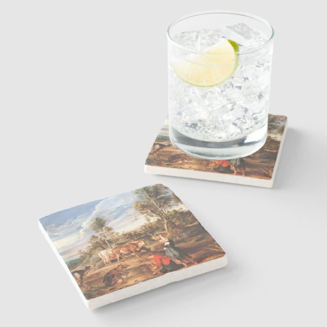 Peter Paul Rubens Milkmaids med nötkreatur i Lands Stenunderlägg (Sidan)