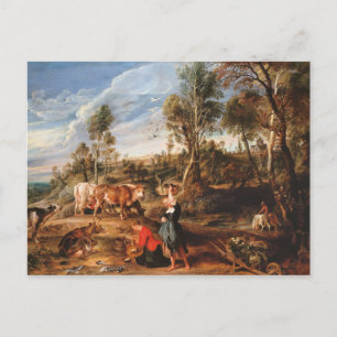 Peter Paul Rubens - Milkmaids with Cattle Vykort