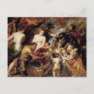 Peter Paul Rubens - Peace and Krig Vykort