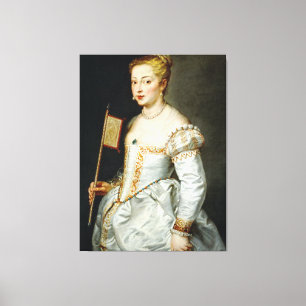 Peter Paul Rubens Porträtt i Dam Canvastryck