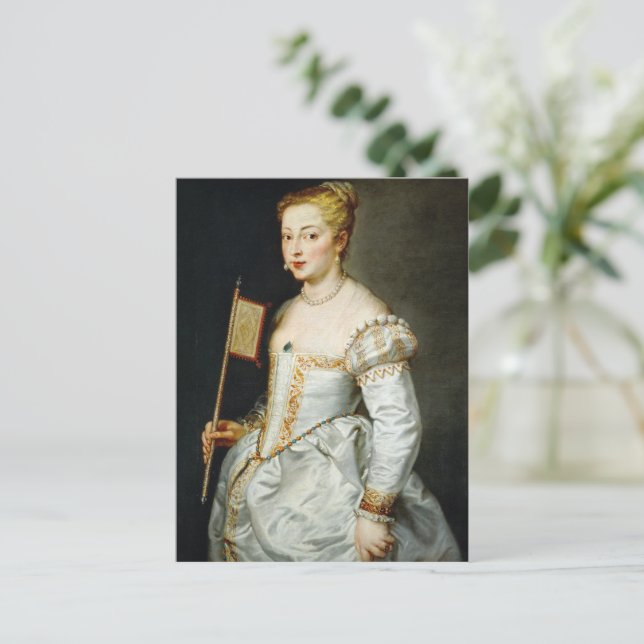 Peter Paul Rubens Porträtt i Dam Vykort (Stående Fram)