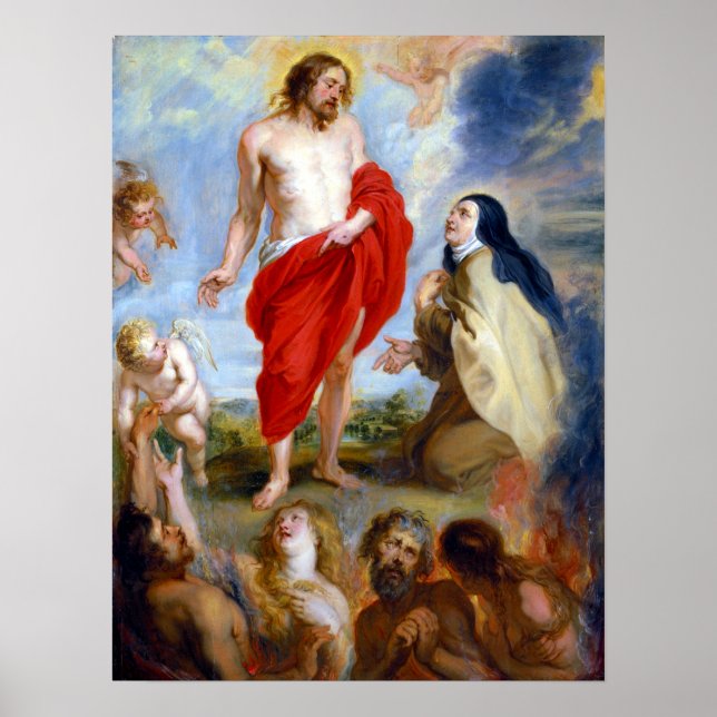 Peter Paul Rubens Saint Teresa Ávila Interceding Poster (Framsidan)