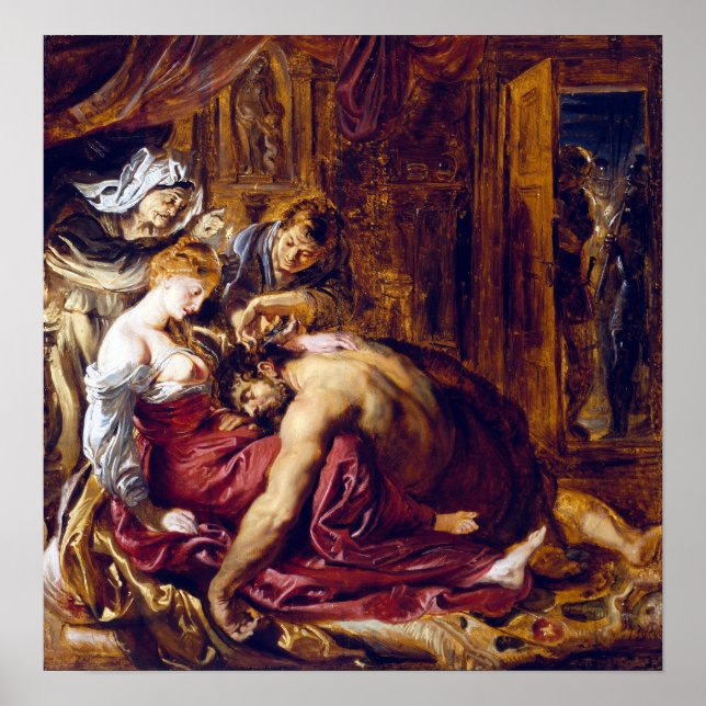Peter Paul Rubens Samson och Delilah Poster (Framsidan)