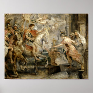 Peter Paul Rubens - triumfera tillträde av Poster