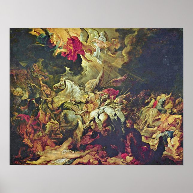 Peter Paul Rubens - Uppehåll i Sennacherib Poster (Framsidan)