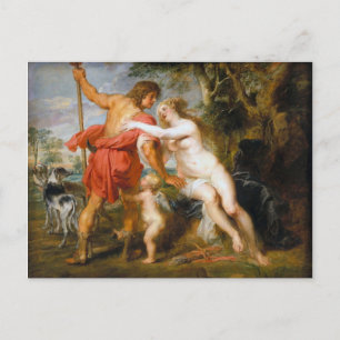 Peter Paul Rubens - Venus och Adonis Helg Vykort