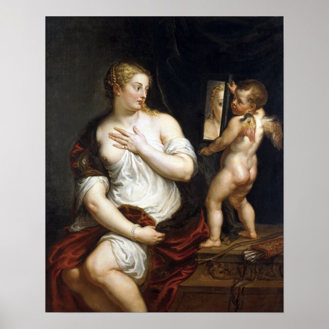 Peter Paul Rubens Venus och Cupid Poster (Framsidan)