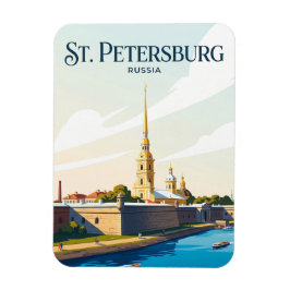 Peter-Paulfästningen Ryssland Magnet