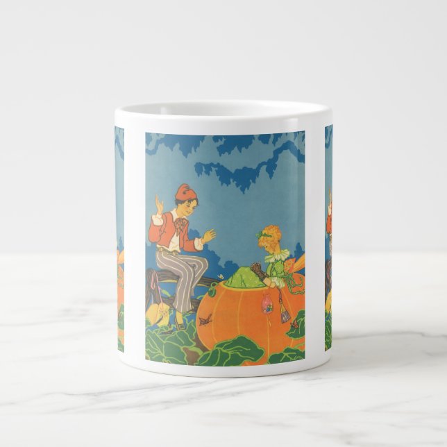 Peter Peter Pumpkin Eater, gammal ramsa Jumbo Mugg (Framsidan)