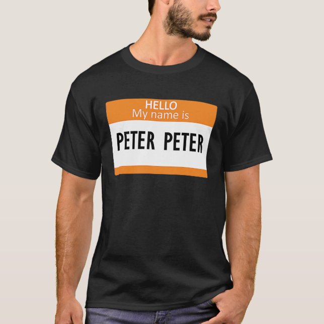 Peter Peter Pumpkin Eater  Halloween couples costu T Shirt (Framsida)