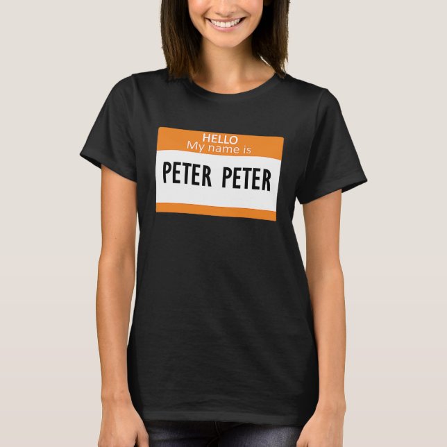 Peter Peter Pumpkin Eater  Halloween couples costu T Shirt (Framsida)