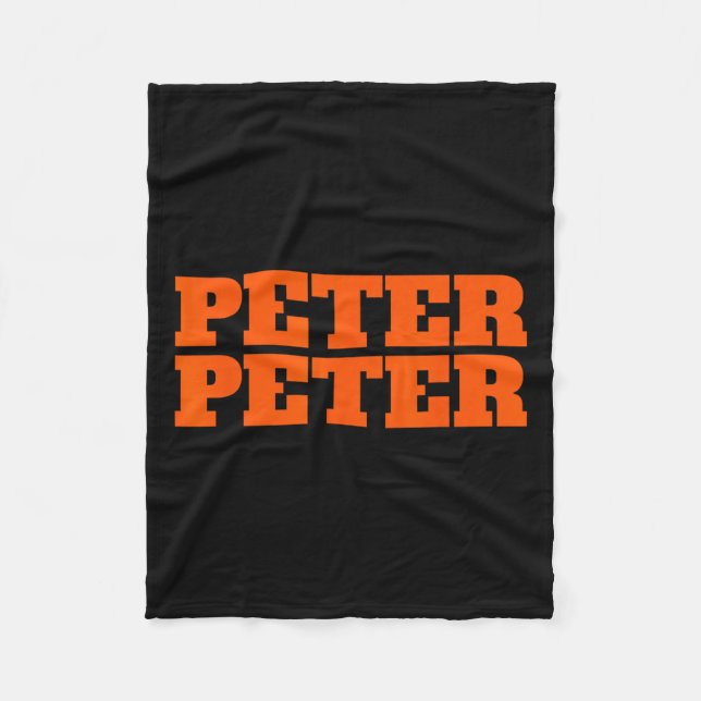 Peter Peter Pumpkin Eater Halloween Par Costum Fleecefilt (Framsidan)