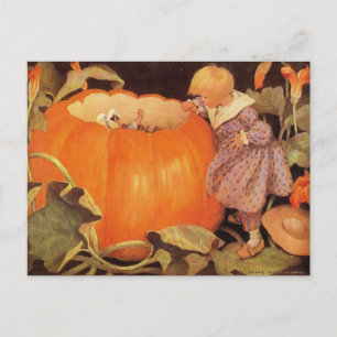 Peter, Peter, Pumpkin-Eater Nursery Rhyme Postcard Vykort