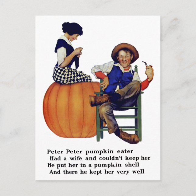 PETER PETER PUMPKIN EATER VYKORT (Framsida)