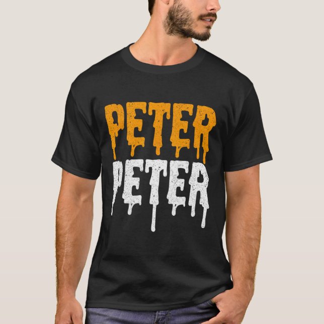 Peter Peter T-Shirt Pumpkin Eater Costume Shirt T- (Framsida)