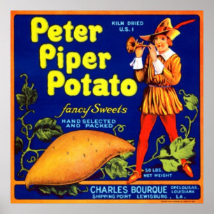 Peter pipblåsarepotatis poster