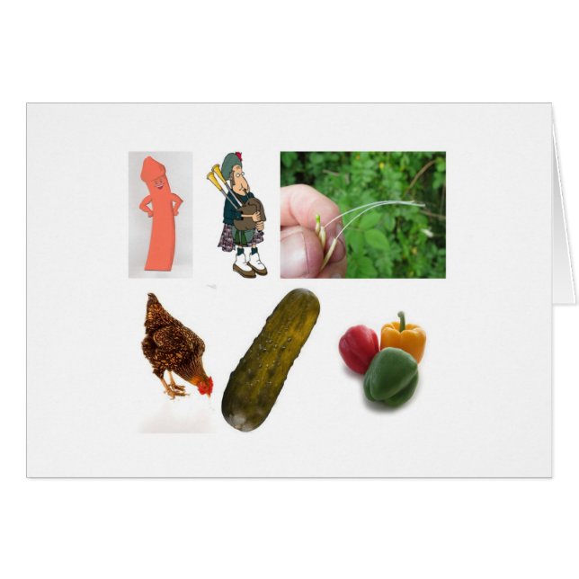 Peter Piper.. Hälsningskort (Framsidan Horizontal)