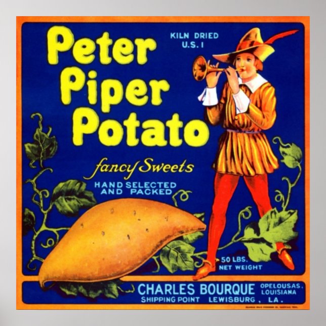 Peter Piper Potato Poster (Framsidan)