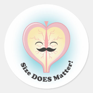 Peter Prostate "Storlek DOES Matter!" Stickers Runt Klistermärke