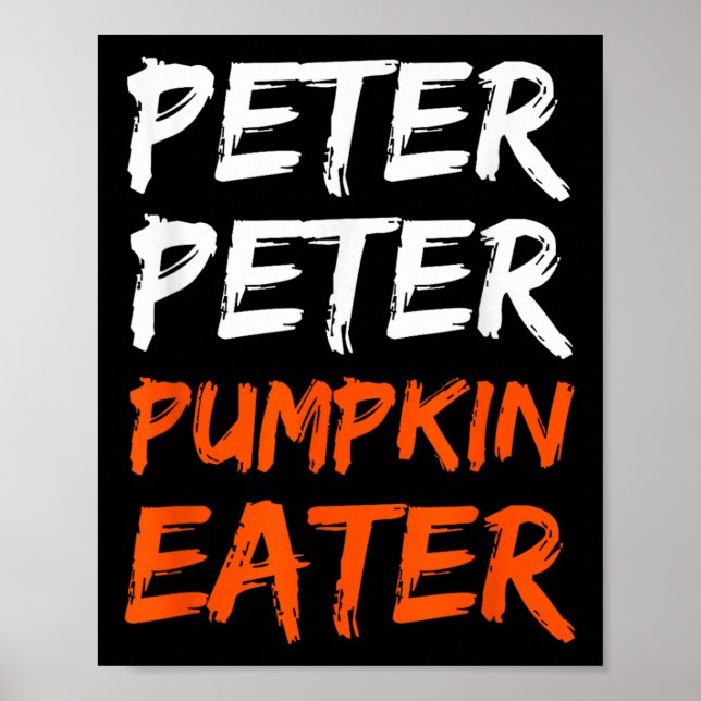 Peter Pumpkin Costume Eater Halloween Poster (Framsidan)