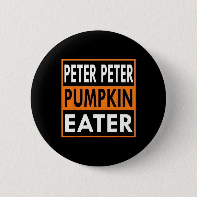 Peter Pumpkin Eater Costume for Par - Matching Knapp (Framsida)
