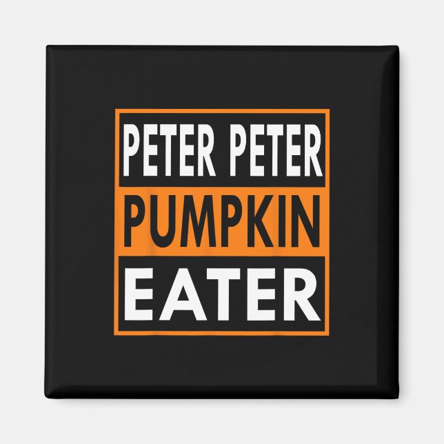 Peter Pumpkin Eater Costume for Par - Matching Magnet (Framsidan)