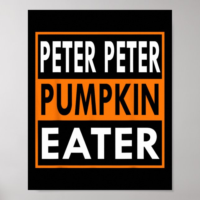Peter Pumpkin Eater Costume for Par - Matching Poster (Framsidan)