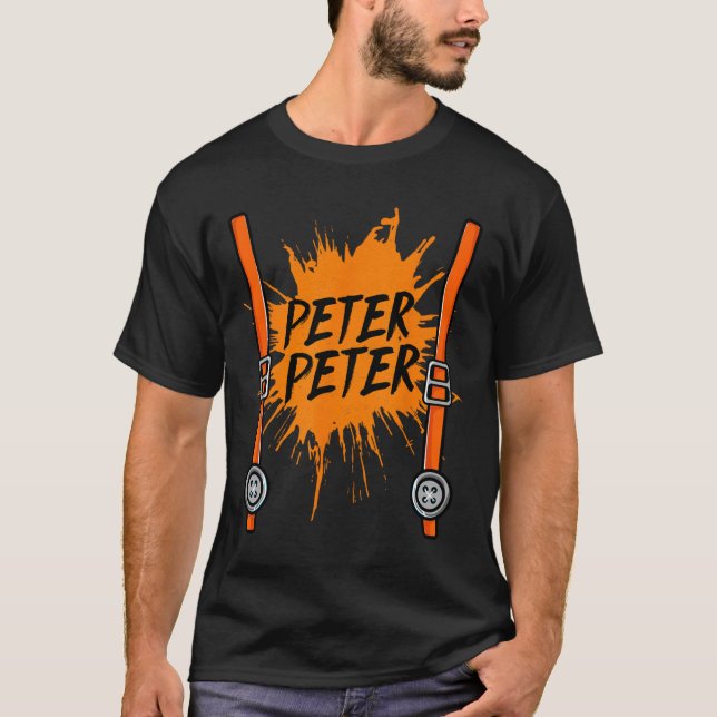 Peter Pumpkin Eater Costume Manar T-Shirt (Framsida)