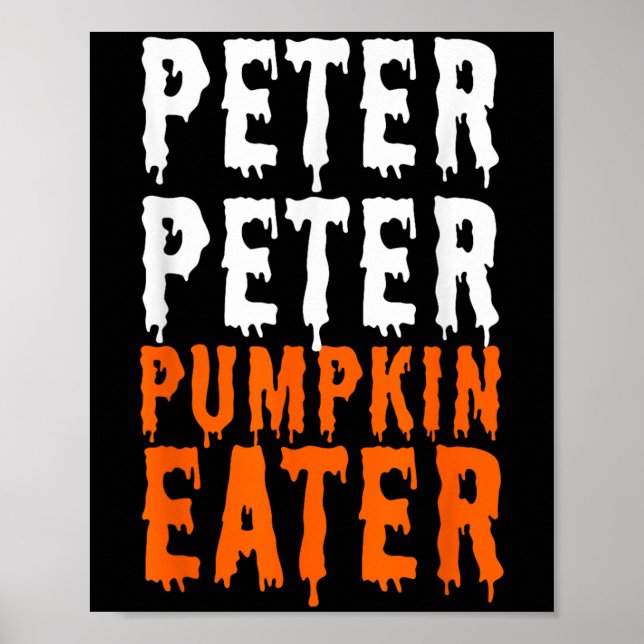 Peter Pumpkin Eater Halloween Costume lite Manar Poster (Framsidan)