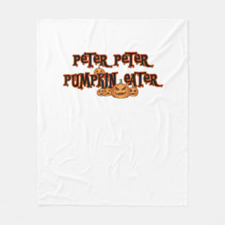 Peter Pumpkin Eater Pumpkin Paj Älskare Halloween Fleecefilt