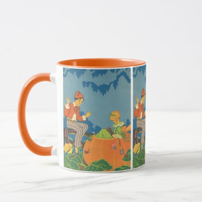 Peter Pumpkin Eater, Vintage Nursery Rhyme Mugg (Vänster)