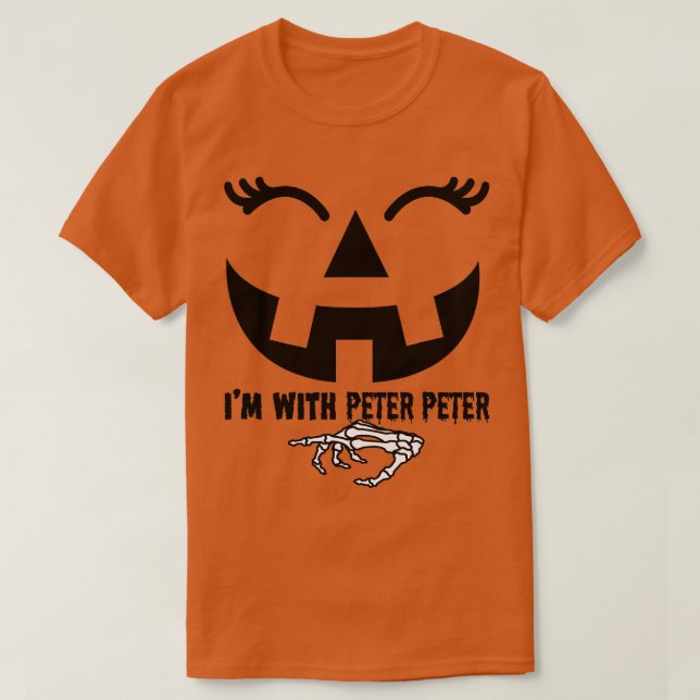 Peter Pumpkin Eater Wife Halloween Couple Costume T Shirt (Design framsida)