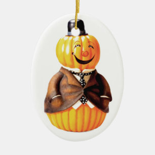 Peter Pumpkin Man Julgransprydnad Keramik