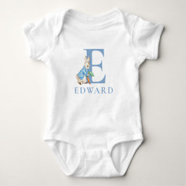 Peter Rabbit 1:a födelsedag med namn baby monogram T Shirt