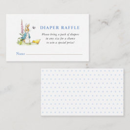 Peter Rabbit Baby dusch Diaper Raffle Tilläggskort
