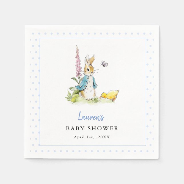 Peter Rabbit Baby duschnapkins Pappersservett (Framsidan)