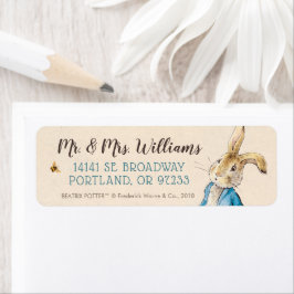 Peter Rabbit | Baby Första Birthday Returadress Etikett