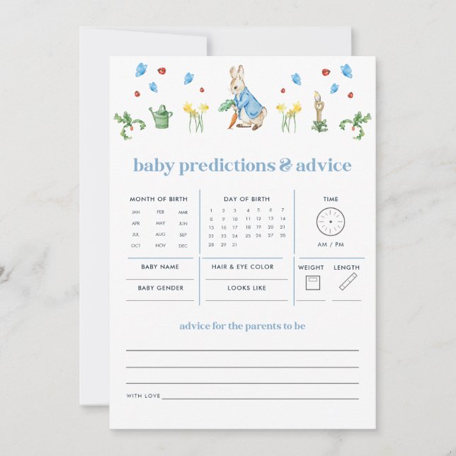 Peter Rabbit Baby Predictions and Advice Game (Framsida)