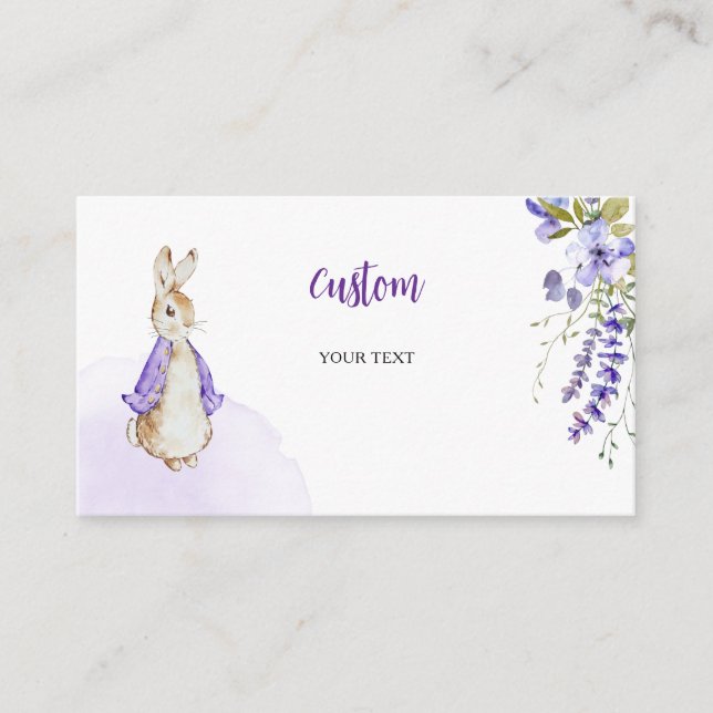 Peter Rabbit Baby Shower Anpassningsbar Tilläggskort (Framsida)