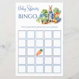 Peter Rabbit Baby Shower bingo-spel