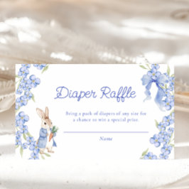 Peter Rabbit Baby Shower Diaper Raffle Biljett Tilläggskort