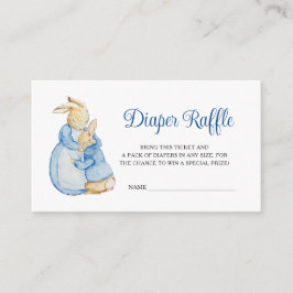 Peter Rabbit Baby Shower Diaper Raffle Tilläggskort