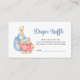 Peter Rabbit Baby Shower Diaper Raffle Tilläggskort