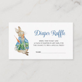 Peter Rabbit Baby Shower Diaper Raffle Tilläggskort