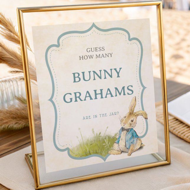 Peter Rabbit Baby Shower How Many Bunny Grahams Poster (Skapare uppladdad)