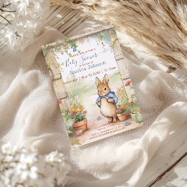 Peter Rabbit Baby Shower Inbjudningar