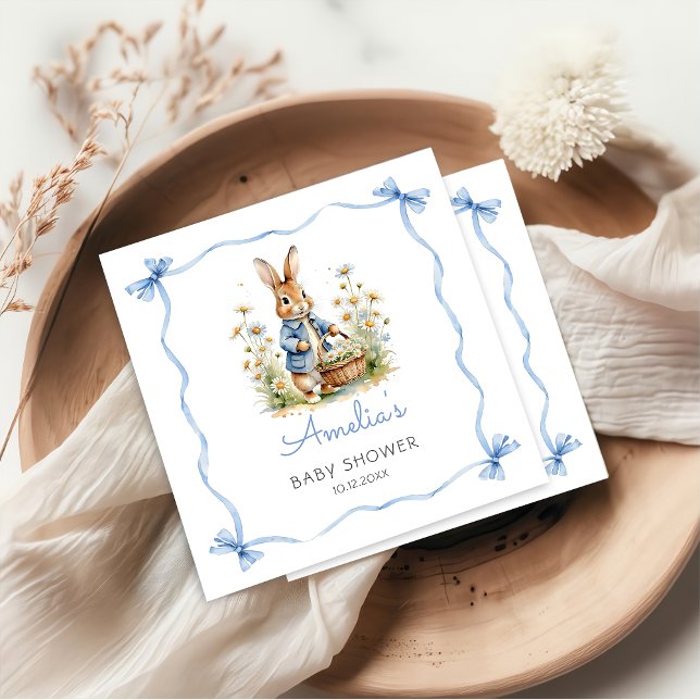 Peter Rabbit Baby Shower Napkins Pappersservett (Skapare uppladdad)