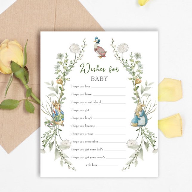 Peter Rabbit Baby Shower Önskningar För Bebis Lek (Skapare uppladdad)